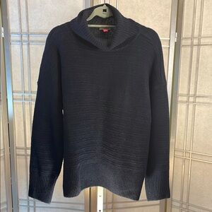 * Vince Camuto Navy Blue Cowl Neck Sweater Size L Oversized Very Soft